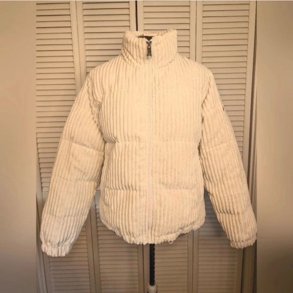 Koolaburra Cream Textured Puffer Jacket